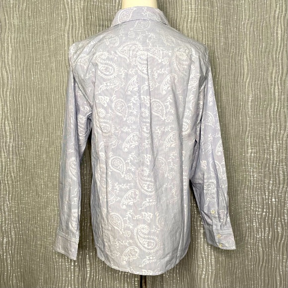 Talbots Intricate Paisley button down - Picture 3 of 8